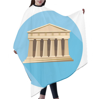 Personality  Bank, Courthouse, Parthenon Architecture Icon Hair Cutting Cape
