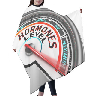 Personality  Hormones Level Conceptual Meter Hair Cutting Cape