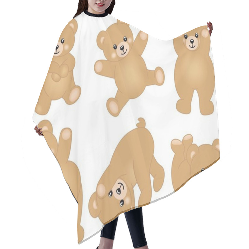 Personality  Cute Baby Teddy Bear Hair Cutting Cape