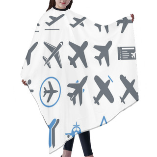 Personality  Aviation Icon Set Hair Cutting Cape