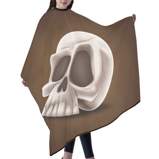 Personality  Halloween Skull Icon Hair Cutting Cape