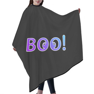 Personality  Boo Blue Gradient Vector Icon Hair Cutting Cape