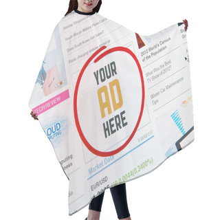 Personality  Internet Banner Concept Hair Cutting Cape