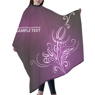 Personality  Vector Abstract Floral Background. Hair Cutting Cape