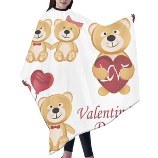 Personality  Bears For Valentine's Day Hair Cutting Cape