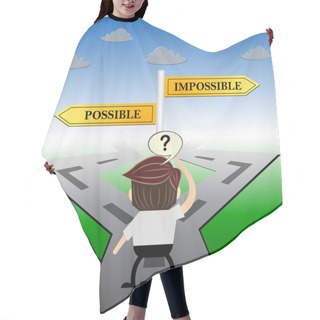 Personality  Metaphor Humour Design , Impossible And Possible Hair Cutting Cape