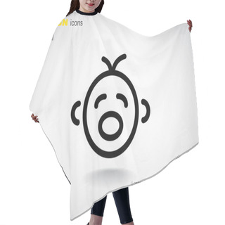 Personality  Baby Simple Icon Hair Cutting Cape