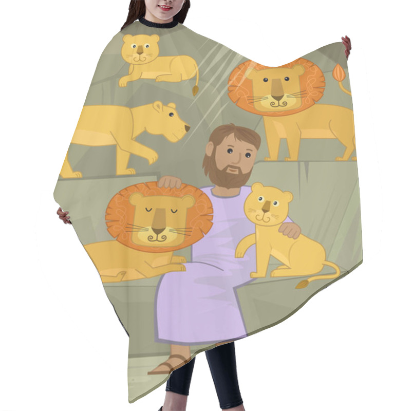 Personality  Daniel With Lions Hair Cutting Cape