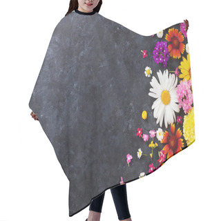 Personality  Flowers On Stone Background Hair Cutting Cape