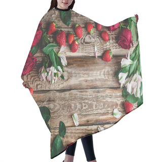 Personality  Strawberries Hair Cutting Cape