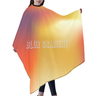 Personality  Blur Gradient Background Hair Cutting Cape