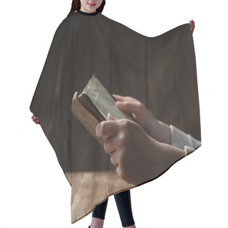 Personality  Female Hands Reading The Bible Hair Cutting Cape