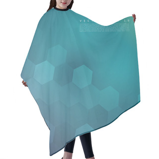 Personality  Vector Abstract Color 3d Hexagonal. Hair Cutting Cape