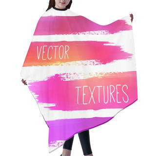 Personality  Watercolor Textures Set. Hair Cutting Cape