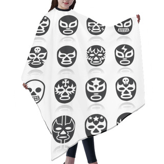 Personality  Lucha Libre Mexican Wrestling Masks Icons Hair Cutting Cape