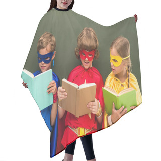 Personality  Superheroes Reading Books Hair Cutting Cape