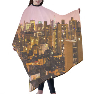 Personality  Aerial View At Night, New York City Hair Cutting Cape