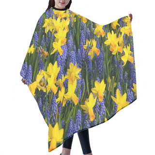 Personality  Daffodils And Common Grape Hyacinth Hair Cutting Cape