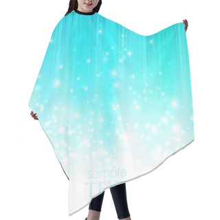 Personality  Abstract Blue Background With Sparkles Hair Cutting Cape