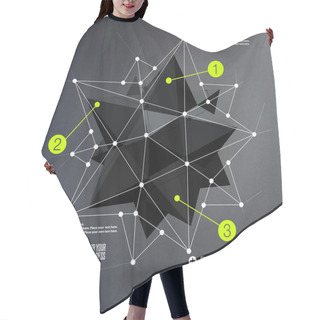 Personality  Abstract Geometric Vector Illustration Hair Cutting Cape