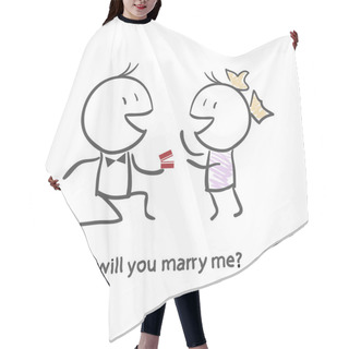 Personality  Will You Marry Me Hair Cutting Cape