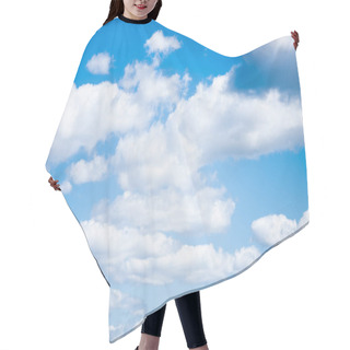 Personality  Beautiful Blue Sky And White Fluffy Clouds Hair Cutting Cape