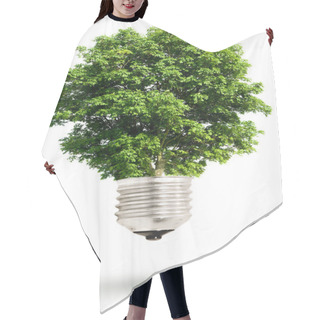 Personality  Tree Light Bulb Hair Cutting Cape