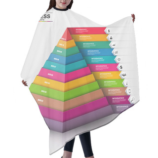 Personality  Abstract 3D Digital Business Infographic Hair Cutting Cape