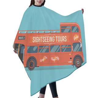 Personality  Double Decker Tour Bus Hair Cutting Cape