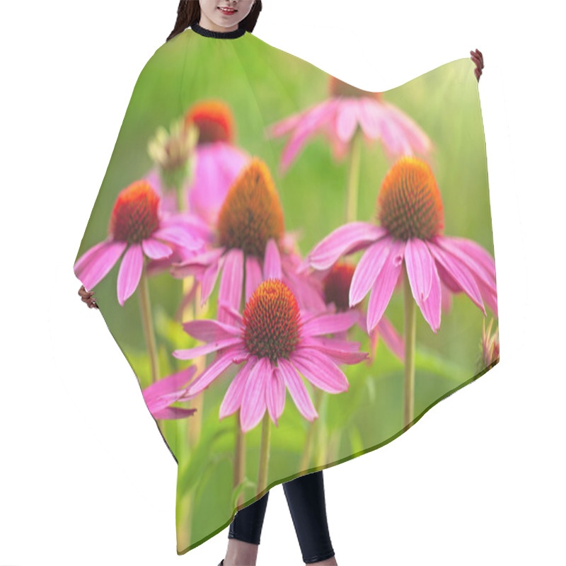 Personality  Echinacea Flowers Hair Cutting Cape