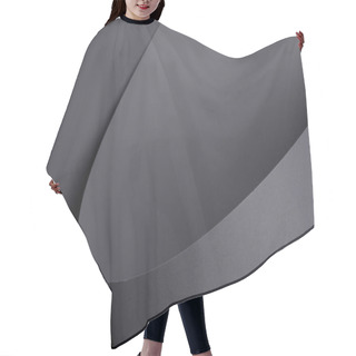 Personality  Abstract Dark Grey Background Made Of Paper Hair Cutting Cape