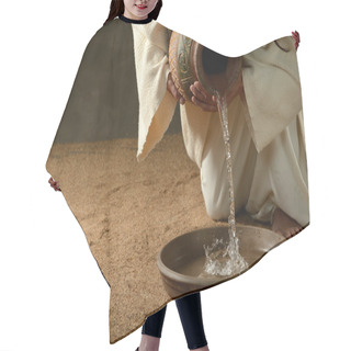 Personality  Jesus Pouring Water Hair Cutting Cape