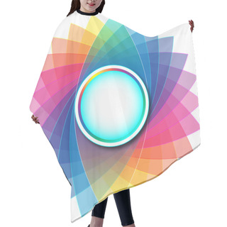 Personality  Colorful Rounded Empty Background Hair Cutting Cape
