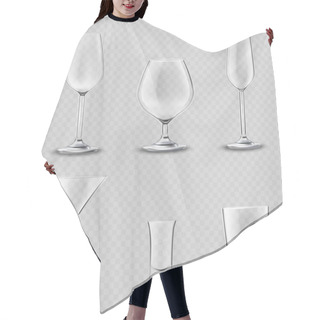Personality  Glassware Transparent Set Hair Cutting Cape