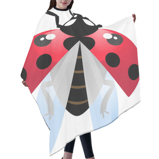 Personality  Flying Ladybird Hair Cutting Cape