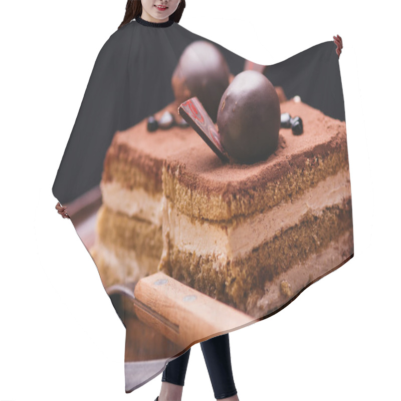 Personality  Chocolate Cakes Hair Cutting Cape