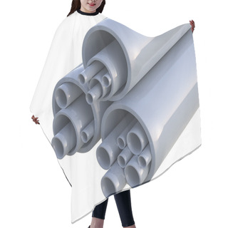 Personality  Plastic Pipes Hair Cutting Cape
