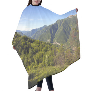 Personality  Valtrebbia Valley, Toward The Liguria. Color Image Hair Cutting Cape