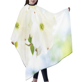 Personality  White Dogwood Flower Hair Cutting Cape