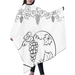 Personality  Grapes & Vine Ornament Hair Cutting Cape
