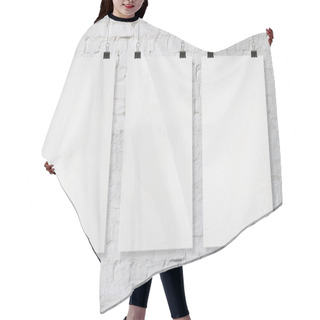 Personality  Three Blank Poster Hair Cutting Cape