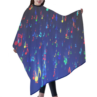 Personality  Seamless Animation Of Colorful Musical Notes For Music Videos, LED Screens And Projections At Night Clubs, Concerts, Festival, Exhibition, Celebration, Wedding And Fashion Events. 3d Illustration Hair Cutting Cape