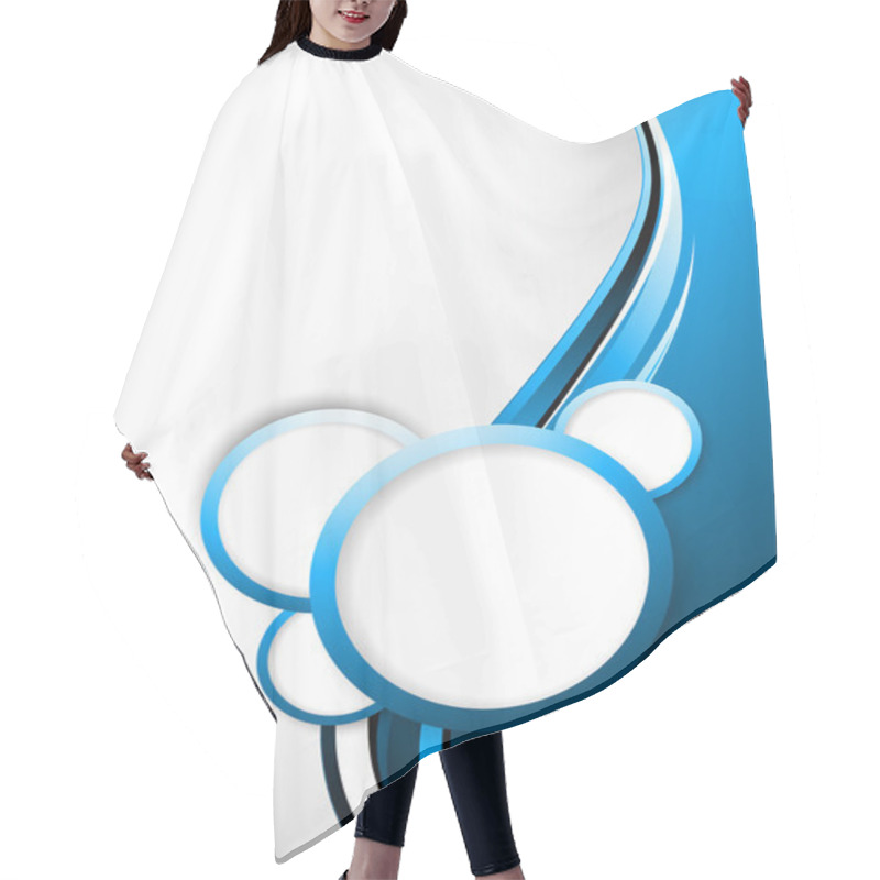 Personality  Abstract Tech Background With Circles Hair Cutting Cape