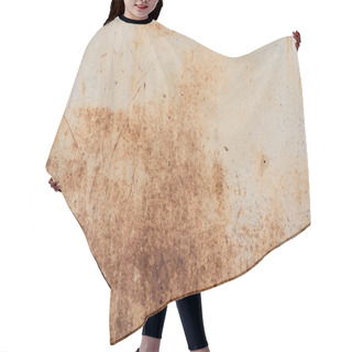Personality  Old Grey Scratched Background With Rust Hair Cutting Cape
