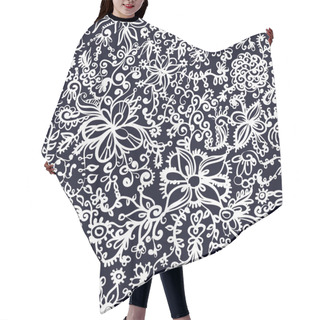 Personality  Floral Seamless Pattern. Hair Cutting Cape