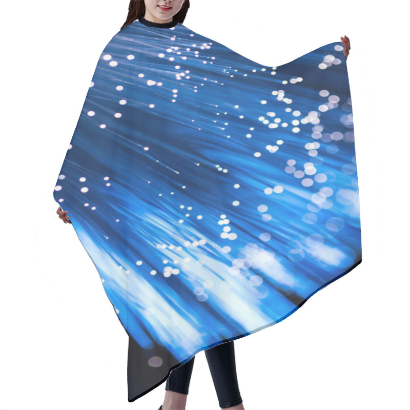 Personality  Fiber Optic Cable Hair Cutting Cape