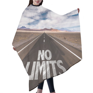 Personality  No Limits Written On Road Hair Cutting Cape