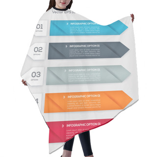 Personality  Vector Banners With Numbers. Hair Cutting Cape