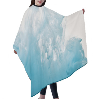 Personality  Artistic Background With Blue Swirls Of Paint Hair Cutting Cape