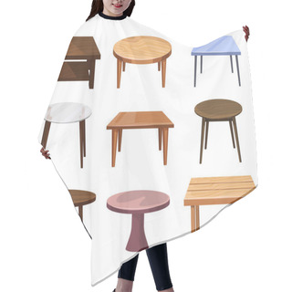 Personality  Tables Furniture Of Wood, Interior Wooden Desks Hair Cutting Cape